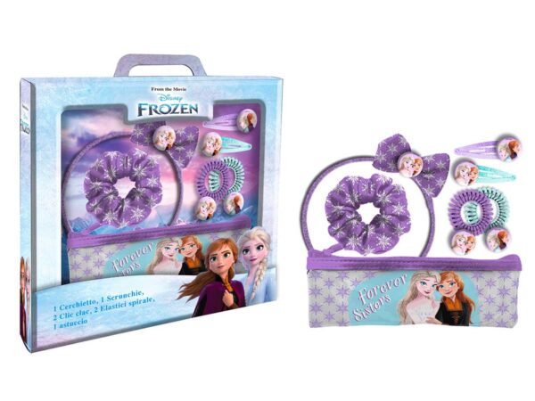 SET ACCESSORI CAPELLI + ASTUCCIO FROZEN